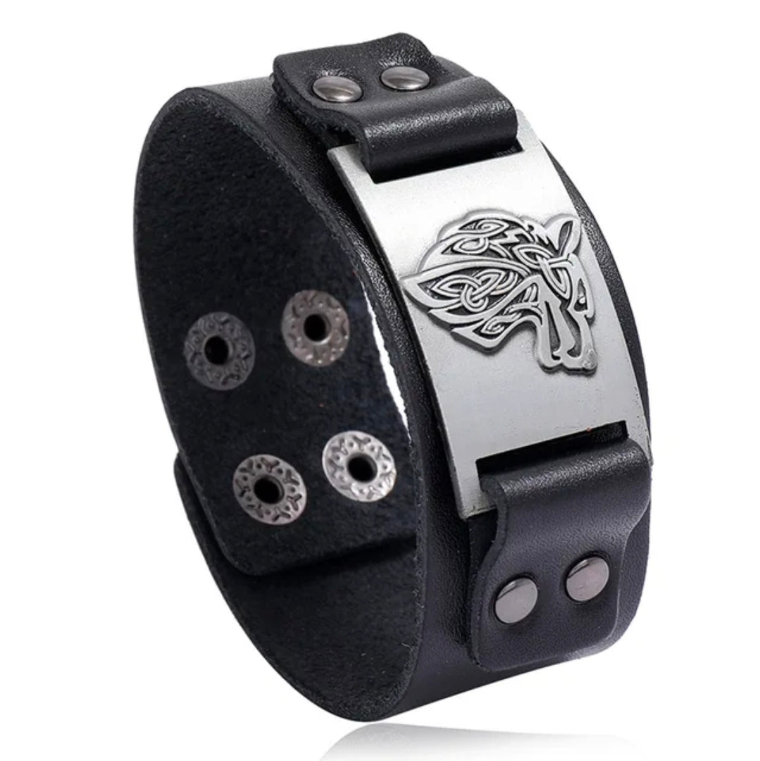 Nordic Alps – Nordische Armbänder aus Edelstahl & Leder – Valknut, Vegvisir, Yggdrasil & Wolf